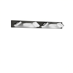 Modern 6-Light 39-Inch <b>LED</b> Matte Black Bathroom <b>Vanity</b> Light Wall Mounted Cool White D0100XFA7ZY - Product Image 1