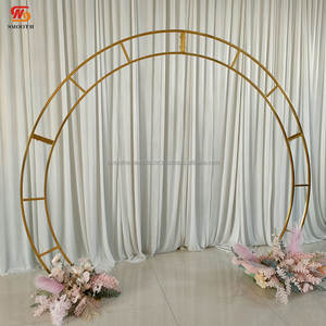 SMOOTH <b>Gold</b> Metal Wedding Arch Backdrop <b>Stand</b> for Party Backdrop Decoration - Product Image 5