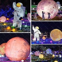Ballon publicitaire géant gonflable en forme d'astronaute pour la décoration d'événements extérieurs