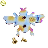 Accessoires de matériel de sac à main de conception de nouveauté serrure torsadée de sac de conception d'abeille 3d personnalisée