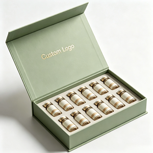 Caja <span class=keywords><strong>de</strong></span> Regalo Personalizada con Logotipo <span class=keywords><strong>para</strong></span> Viales <span class=keywords><strong>de</strong></span> Péptidos, 12 Botellas, Inserto <span class=keywords><strong>de</strong></span> Espuma EVA, Caja Magnética, Caja Rígida <span class=keywords><strong>de</strong></span> Papel <span class=keywords><strong>para</strong></span> Envasado <span class=keywords><strong>de</strong></span> Aceite, Suero y Ampollas - Product Image 1