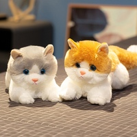 Juguete de Peluche de Gato de Simulación, Muñeco de Trapo de Gato Siamés, Birmano, Británico de Pelo Corto, Americano Exótico de Pelo Corto, Persa, para Niños