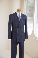 Costume de mariage sur mesure pour homme 100 % laine de haute qualité, tissu britannique super 120-150, simple boutonnage, grande taille, veste et pantalon