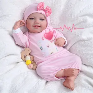 Babeside Leen 20'' Alive Functional Girl Baby Dolls With Heartbeat