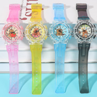 Montre pour enfants, montres électroniques sportives à LED lumineuses pour enfants, réveil, montre-bracelet avec lumière flash de dessin animé pour garçons, cadeau