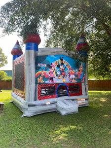 Große graue springende Hüpfburg verwendet Commercial Grade Infla table Bounce House für Kinder und Erwachsene mit Gebläse - Product Image 5