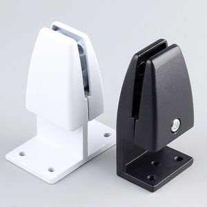 Office Desk <b>Screen</b> <b>Partition</b> Workstation Acrylic Panel Holder Glass Clip Aluminum Alloy Fixing Clips-Modern Simple Design - Product Image 4