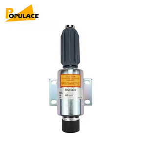 Válvula Solenoide Populace 437-2617 24VDC para Corte de Combustible y Control de Apagado de Motor de Generador - Product Image 1