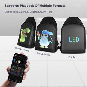 Sac à dos bandoulière intelligent avec petit écran LED, sac de poitrine pour homme et femme, sac à dos bandoulière, sac de poitrine de voyage - Product Image 6