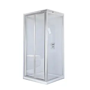 2023 High Quality Steam Size 4by4 Shower And Bath Enclosed Curved Glass Temper Glass Shower Room