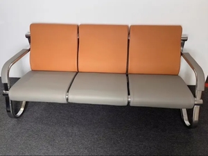 Sofá de espera para salón de belleza, sillón largo, sofá multiplaza, precio de fábrica al por mayor - Product Image 6