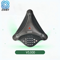Téléphone de conférence de bureau Poly VS300 double mode IP/audio, haut-parleur intégré, téléphone exécutif haut de gamme mains libres haute définition