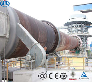 Yüksek Verimli HONGJI Marka Aktif Kireç Alçı Döner Fırın PLC Motorlu Şanzımanlı Rulmanlı Çimento Üretim Tesisi Uzun Ömürlü - Product Image 5