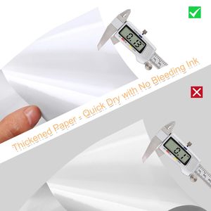 <span class=keywords><strong>Glossy</strong></span> A4 tự dính nhãn có thể in Sticker giấy cho máy in phun 8.5x11 ''Matte Sticker máy in giấy tờ đầy đủ nhãn - Product Image 6