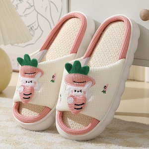 Kawaii Animal Slippers Soft Cute Cartoon Slippers Home Linen Slippers for Women Wearable Four Seasons - Product Image 2
