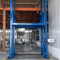 Ascenseur de marchandises hydraulique pour entrepôt d'usine, atelier, équipement de manutention industrielle