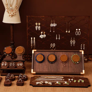 Đồ trang sức hiển thị giá, retro cá Quy mô Bông tai giá, khung ảnh, vòng đeo tay vòng cổ giá, người giữ Nhẫn, đồ trang sức hiển thị lưu trữ khay - Product Image 4