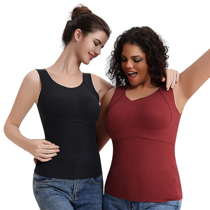 เสื้<span class=keywords><strong>อก</strong></span>ั๊กอุ่นสำหรับฤดูใบไม้ร่วงและฤดูหนาวสำหรับผู้หญิง มีแผ่นรองหน้าอก ไม่ต้องใส่บรา ไร้รอยต่อ กระชับรูปร่าง <span class=keywords><strong>ชั้น</strong></span>ในแบบรวม - Product Image 1