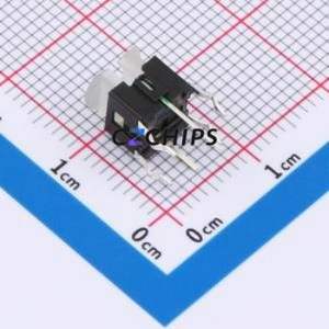 TSL06123-072B830BF-1C02 Tactile Switch Through hole-6P,6x6mm Switch Single Pole Single Throw Rectangle Button 2.5N 6mm - Product Image 2