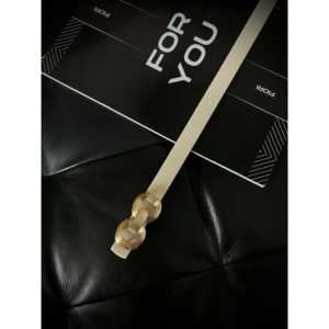 Fiori Double Buckle Women's <b>Belt</b> Leather Casual Style <b>Gold</b> Hardware For You - Product Image 3