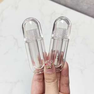 HY 2 мл, оптовая продажа, пустая цветная трубка для губ, уникальная прозрачная плоская цветная трубка для губ, прозрачная цветная трубка для губ - Product Image 2