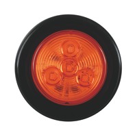 Nouvelle lampe de position latérale et arrière LED ronde personnalisée de 2 pouces, DC10-30V, SAE-DOT, IP67, étanche, pour camion, remorque, type balle, KLT-LITE KW9020
