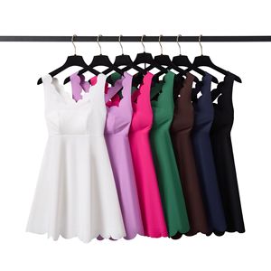 Robe de yoga une pièce pour femme YIYI avec bonnets amovibles, jupe plissée bicolore, fleur, haute élasticité, robe de tennis - Product Image 2