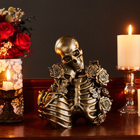 Modèle d'artisanat en résine de couple gothique transfrontalier, accessoires de décoration de scène d'Halloween, ornements pour best-seller
