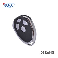 Control Remoto Inalámbrico YET001 para Puerta de Garaje, Automatización de Puerta Corredera, Código de Aprendizaje de 433.92Mhz, RF Universal de 4 Botones