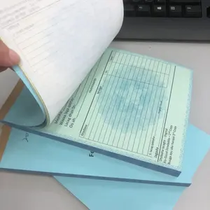 Custom Invoice Book Printing 3-ply Color Printing Carbonless Copy Paper Book Order Receipt Book