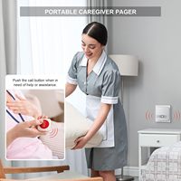 Bouton d'appel sans fil CE ROHS pour les soins aux personnes âgées, système d'alerte pour les infirmières à domicile, bouton d'urgence SOS pour les patients âgés à domicile