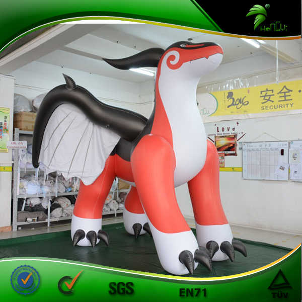 3 D Inflatable Red Dragon Balloon Cartoon Zenith Dragon Character Toy ...