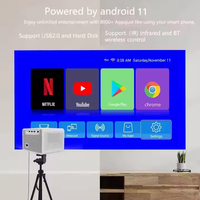 Mini projecteur vidéo portable 4K 200 ANSI, projecteur Android pour cinéma maison, projecteur 720P M10 Plus Mini Proyector