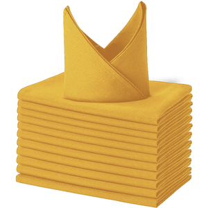 Khăn ăn <span class=keywords><strong>polyester</strong></span> hình vuông 16x16 inch siêu đơn giản, không nhăn, dùng cho đám cưới, tiệc, nhà hàng và trang trí đồ ăn - Product Image 4