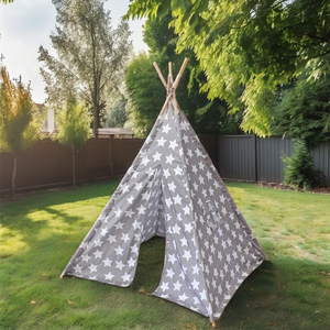 Chất lượng cao duy nhất lớp bông vải lều cho trẻ em 2-người có thể giặt <span class=keywords><strong>Tipi</strong></span> lều cho trong nhà ngoài trời sử dụng nóng mùa hè Oxford - Product Image 2