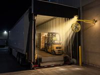 2026 NEUE LED-Laderampenleuchte 90-295VAC 60W-100W Kaltweiß Tragbarer Lüfter für Lager, Hafen, Container mit Wärmeableitung
