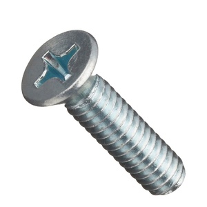 <span class=keywords><strong>Tornillo</strong></span> de máquina de rosca métrica DIN965 empotrado en cruz de cabeza plana M6 <span class=keywords><strong>M8</strong></span> galvanizado de acero al carbono estándar - Product Image 2