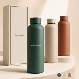 Gourde isotherme à double paroi en acier inoxydable 17oz, revêtement mat, isolation 12-24h, anti-fuite, sans BPA, cadeau d'affaires - Product Image 1
