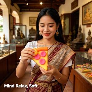 Boîte Mystère Pizza : Jouet Sensoriel Élastique et Doux à Presser, Anti-Stress Portable pour Femmes, Idéal pour le Quotidien, Cadeau de Décompression (Vente en Gros) - Product Image 4