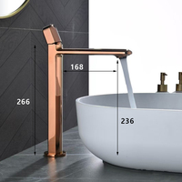 Ensemble de robinet de salle de bain moderne de luxe en or rose Ensemble combiné de robinets pour la maison Villa Hôtel Bain Mélangeur de pluie Système de douche thermostatique