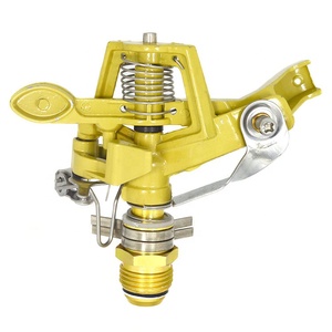 Aspersor de Brazo Oscilante Ajustable de Aleación de Zinc de 1/2" y 3/4" con Estaca para Suelo, Boquilla de Riego Giratoria 360° para Jardín y Césped - Product Image 5