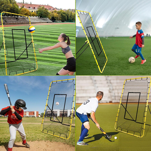 <span class=keywords><strong>Filet</strong></span> de rebond pour <span class=keywords><strong>volley</strong></span>-ball 4*7 pieds, <span class=keywords><strong>filet</strong></span> d'entraînement avec 5 angles de rebond, cadre cible pour améliorer les compétences et le temps de réaction - Product Image 4