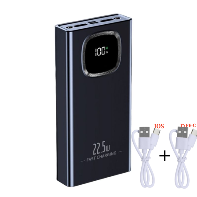 Latest Model 22.5W Type C Output Super Fast Charging Powerbank 10000mah Digital Display Real Capacity 10000mah Pd Power Bank