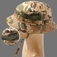 Chapeau Bob Camouflage Pliable Vintage Respirant Imperméable Anti-UV à Large Bord pour la Pêche, la Chasse, les Voyages, Logo Personnalisé