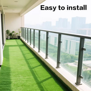 <span class=keywords><strong>Gazon</strong></span> <span class=keywords><strong>synthétique</strong></span> rectangulaire 20 mm, souple, imperméable, durable, écologique, facile à couper, motif personnalisé, pour aménagement paysager - Product Image 4