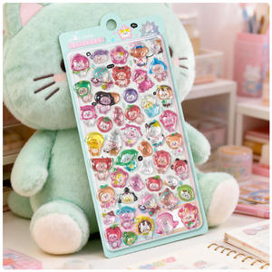 Pegatina 3D con Relieve de Animales de Sushi, Adhesivo Estéreo de Cristal, Pingüino Gourmet, Conejo, Decoración Japonesa para Teléfono Móvil y Ordenador - Product Image 5