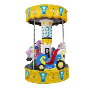 Manège électrique d'intérieur à trois places pour enfants, équipement de divertissement à monnayeur en fibre de verre, petit modèle monte-terre, pour usage domestique et centres commerciaux - Product Image 5