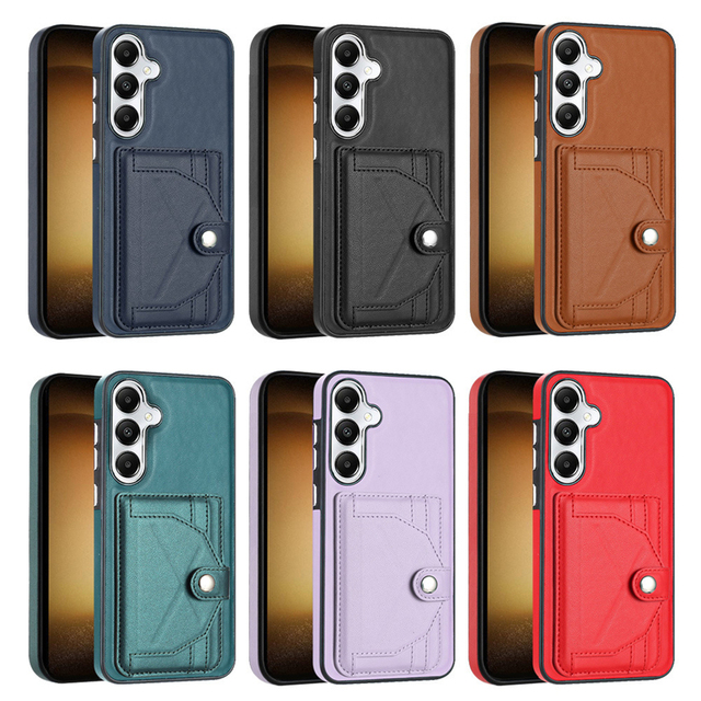 Luxury Wallet Pu Leather Flip Cover Phone case for Samsung S24 S23 S22 A15 A25 A34 A54 A73 A33 A52 A12 A32 A72 Ultra Plus