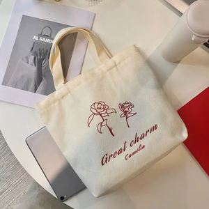 Sac fourre-tout en toile recyclée écologique avec logo personnalisé, petit sac de shopping mignon avec taille imprimée pour un usage quotidien - Product Image 3