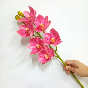 Cina all'ingrosso di alta qualità in lattice reale Touch artificiale Cymbidium orchidea fiore - Product Image 3